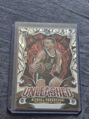 Aleksej Pokusevski Unleashed 2024-25 Donruss Euroleague card like new