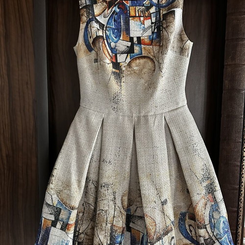 Junona women's dress beige size 36 like new