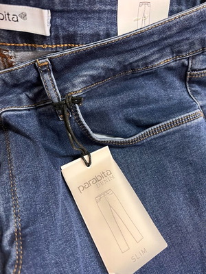 ΤΖΗΝ PARABITA ΟΛΟΚΑΙΝΟΥΡΓΙΟ  XL  SLIM FIT EU 48  97% ΒΑΜΒΑΚΙ 3% ΕΛΑΣΤΙΝΗ