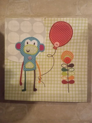 Canvas frame monkey 26×25