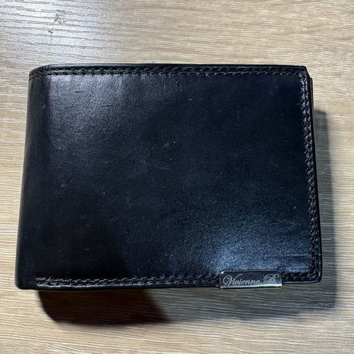 Leather wallet like new, black