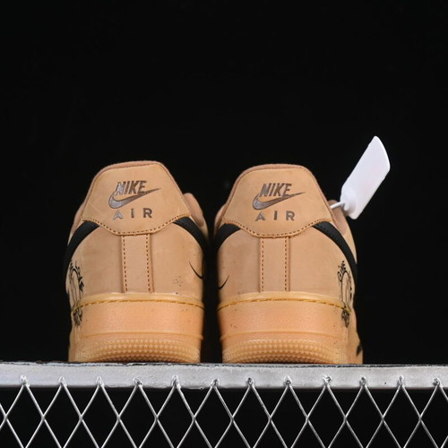 Nike Air Force 1 '07 Low Wheat Graffiti new handmade sneakers