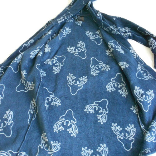 H&M Kids Robe Like New, Dark Blue with White Patterns, Size 8-10