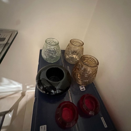 Glass lanterns used, assorted
