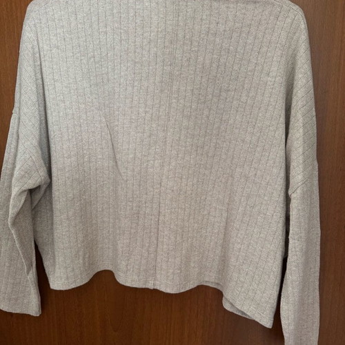 ZARA Crop women's top like new, beige with gold thread