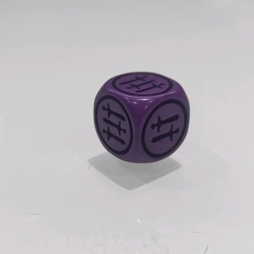 Purple Dungeons & Dragons battle die like new