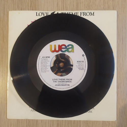 Juan Martin Love Theme From The Thorn Birds vinyl 45rpm used, classical