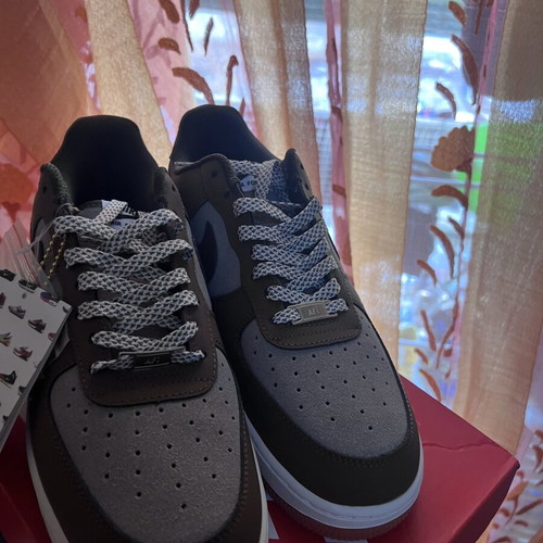 Nike Air Louis Vuitton sneakers new, casual style, gray and brown