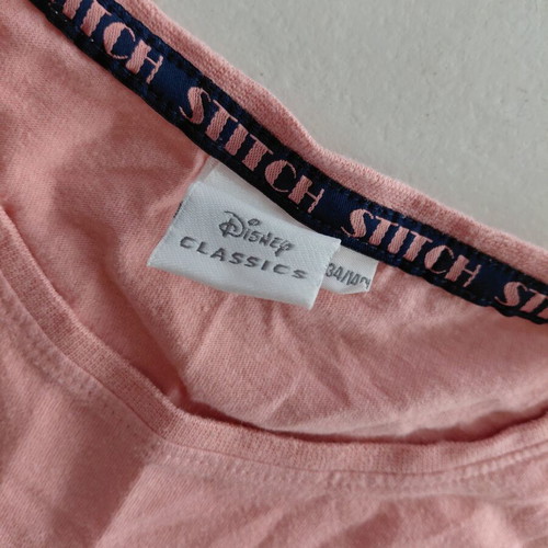 Disney Stitch Short-Sleeve Nightwear Like New, Pink Peach