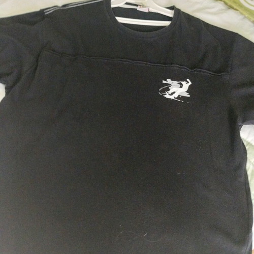 Men's T-shirt XXL used, black, short sleeve, Greek made