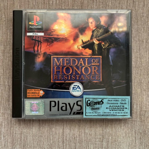 Medal of Honor Resistance PlayStation 1 used, French complete