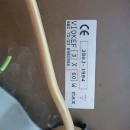 Vintage ceiling light with three E14 bulbs like new