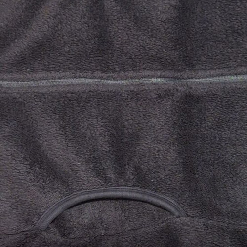 Black Hooded Fleece Thermal Zip-Up Jacket size S like new