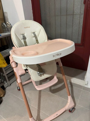 Peg Perego Prima Pappa Follow Me high chair used, pink