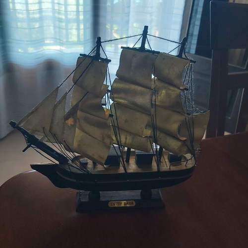Cutty Sark wooden decorative ship used