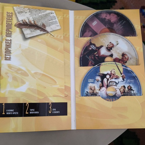 Historical adventure DVD pack of 3 movies like new