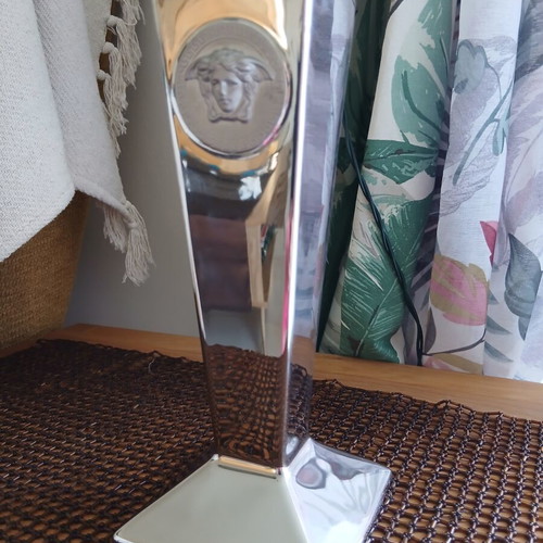 Rosenthal porcelain candle holder from Versace Platinum Medusa collection