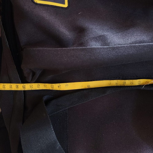 National Geographic backpack used, black and yellow