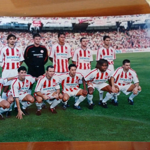 Authentic Olympiakos photos pack of 5, large size, new