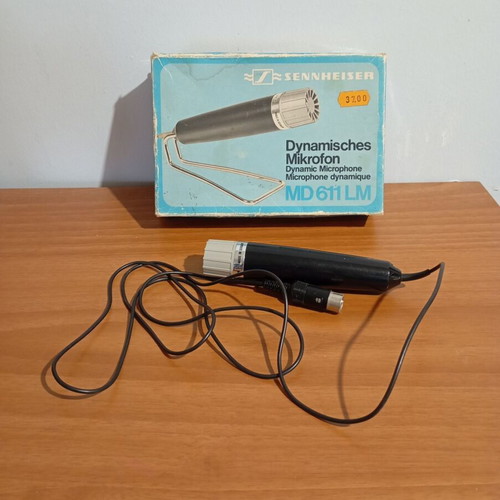 Sennheiser vintage microphone used, from Germany