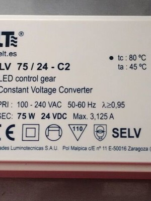 Τροφοδοτικό LED 75W 24V ELT μεταχειρισμένο