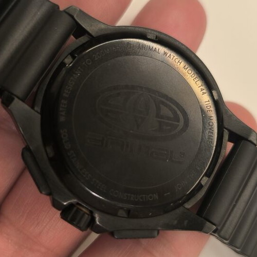 Animal T44 Marine Tide Watch like new, 200ATM, black