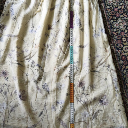 H&M Maxi Floral Skirt with Viscose Size M new, pastel yellow beige