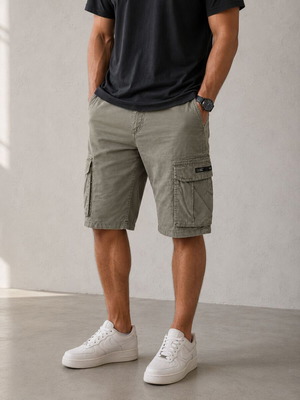 Rebase Cargo Shorts Like New, Men's Green Size L