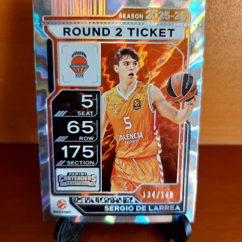 2025-26 Euroleague Contenders Valencia Sergio De Larrea Round 2 Ticket new