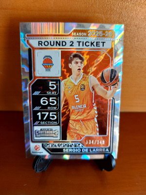 2025-26 Euroleague Contenders Valencia Sergio De Larrea Round 2 Ticket new