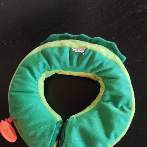 Children's travel pillow like new with magnet and dragon design