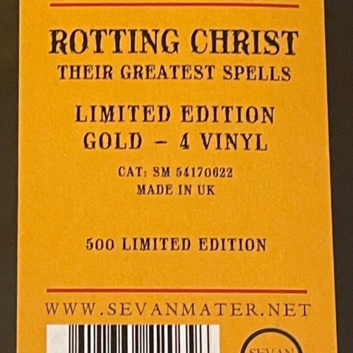 Rotting Christ Their Greatest Spells 4x Vinyl LP Limited Edition Καινούργιο
