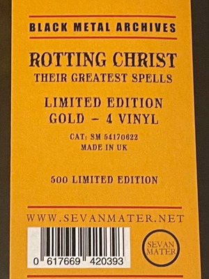 Rotting Christ Their Greatest Spells 4x Vinyl LP Limited Edition Καινούργιο