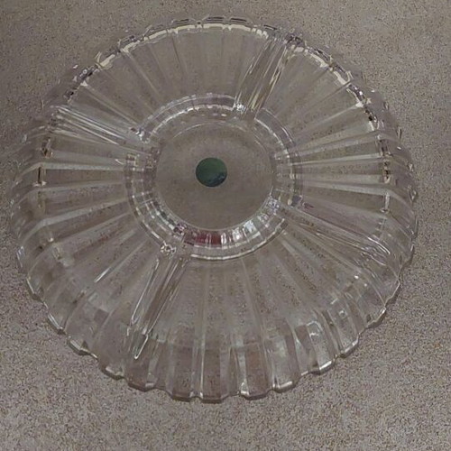 Glass tray with 5 compartments 25 cm new for nuts