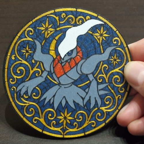 Pokemon 3D printed circular coasters set of 4 new