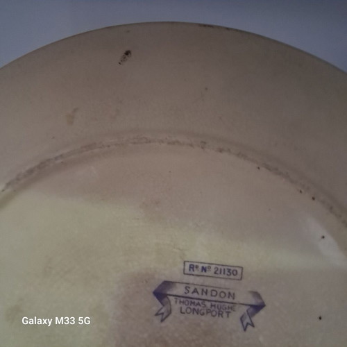 English collectible plate circa 1885
