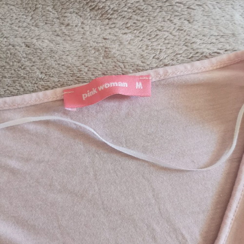 Pink Woman pink long blouse size M like new