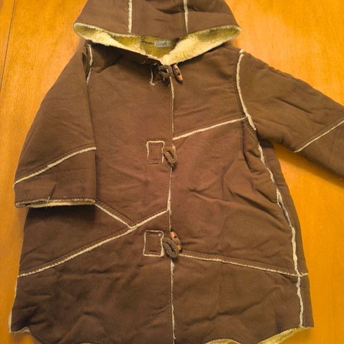 Children's Montgomery coat with sheep fur lining 18-24 months new
