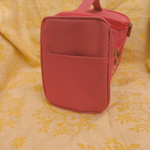 Kuromi Sanrio Hello Kitty Travel Cosmetic Bag new, pink with many compartments