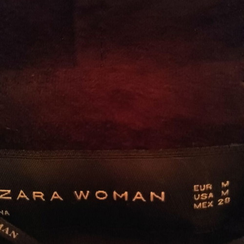 Zara women's black vest like new, short front long back