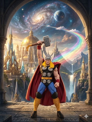3D figure Thor made to order, 28cm height
