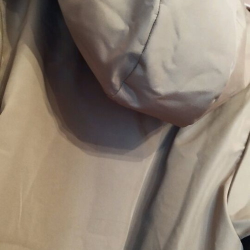 Brown waterproof jacket with lining and hood like new, XXL