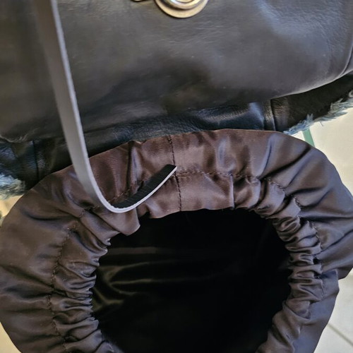 Diesel backpack used, black and multicolor