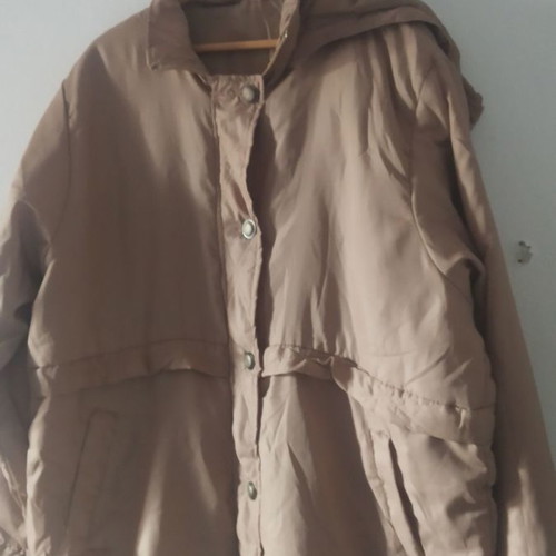 Μπουφάν Damart μπεζ καινούργιο XXL unisex με αποσπώμενη κουκούλα