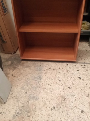 Shelf unit with adjustable middle shelf