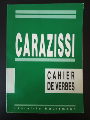 Cahier de verbes μεταχειρισμένο βιβλίο στα γαλλικά