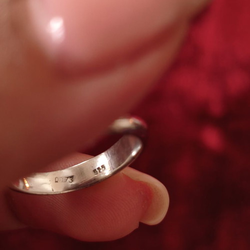 Silver ring 925 with natural pearl, like new