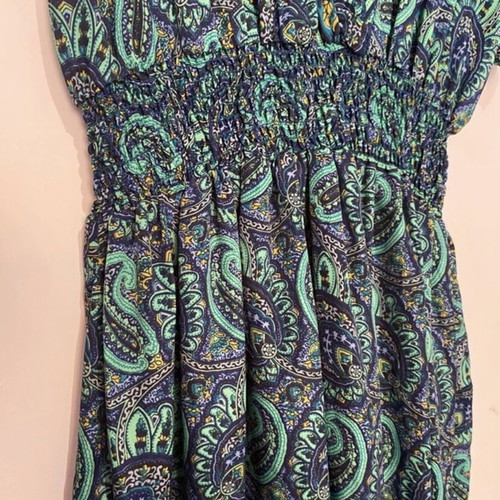 Summer dress new, asymmetrical green, short front long back