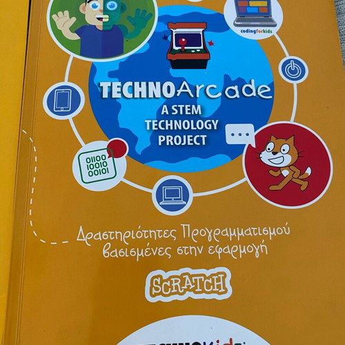 Techno Tales and Techno Arcade programming activity books used