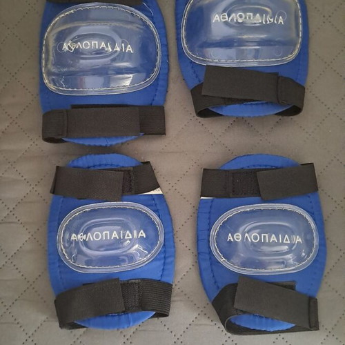 Skate knee pads used, sizes small and medium, Athlopaidia